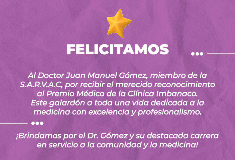 Reconocimiento Premio Médico Clínica Imbanaco 2023 Dr. Juan Manuel Gómez